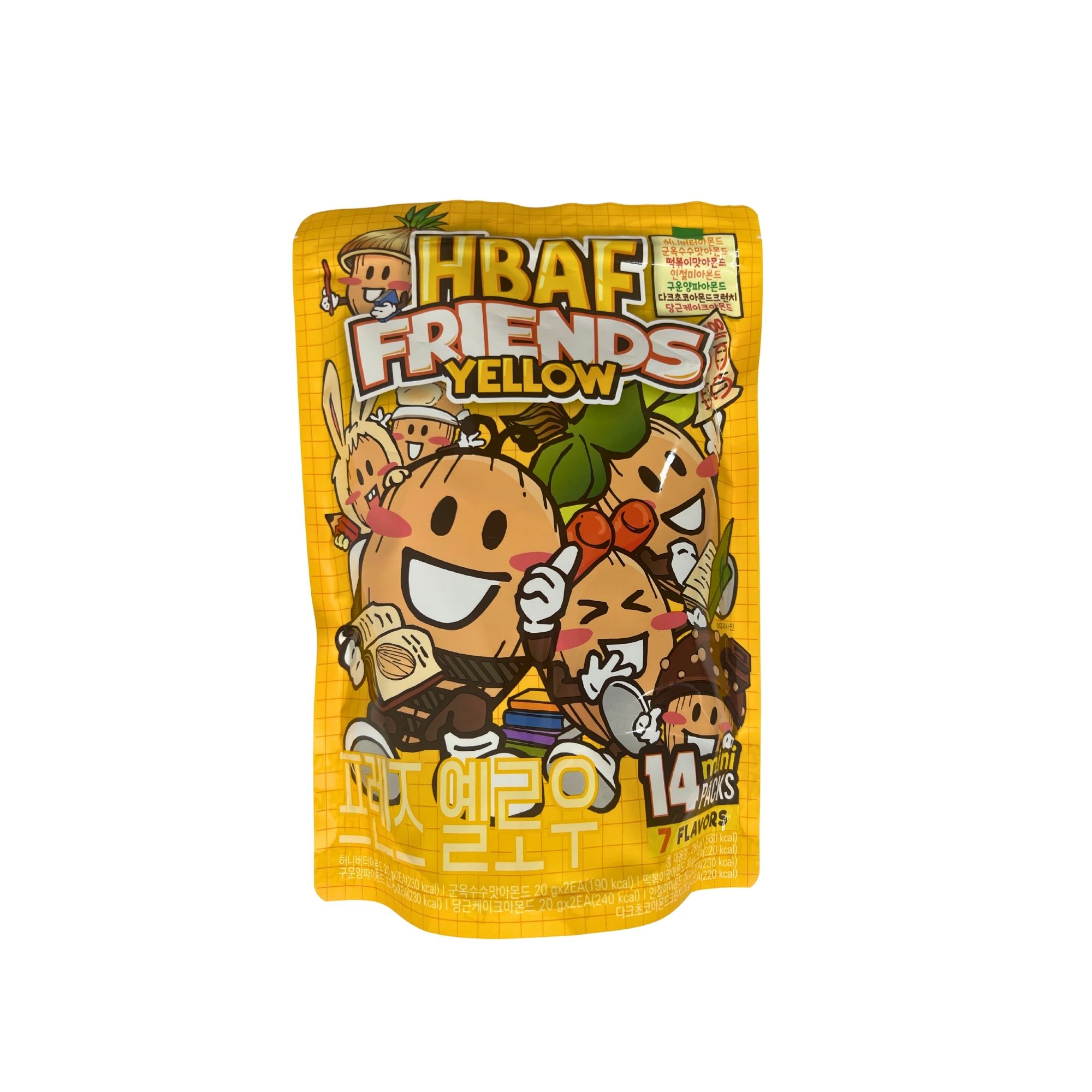 HBAF Friends Yellow 14 Mini Packs and 7 flavors 280g